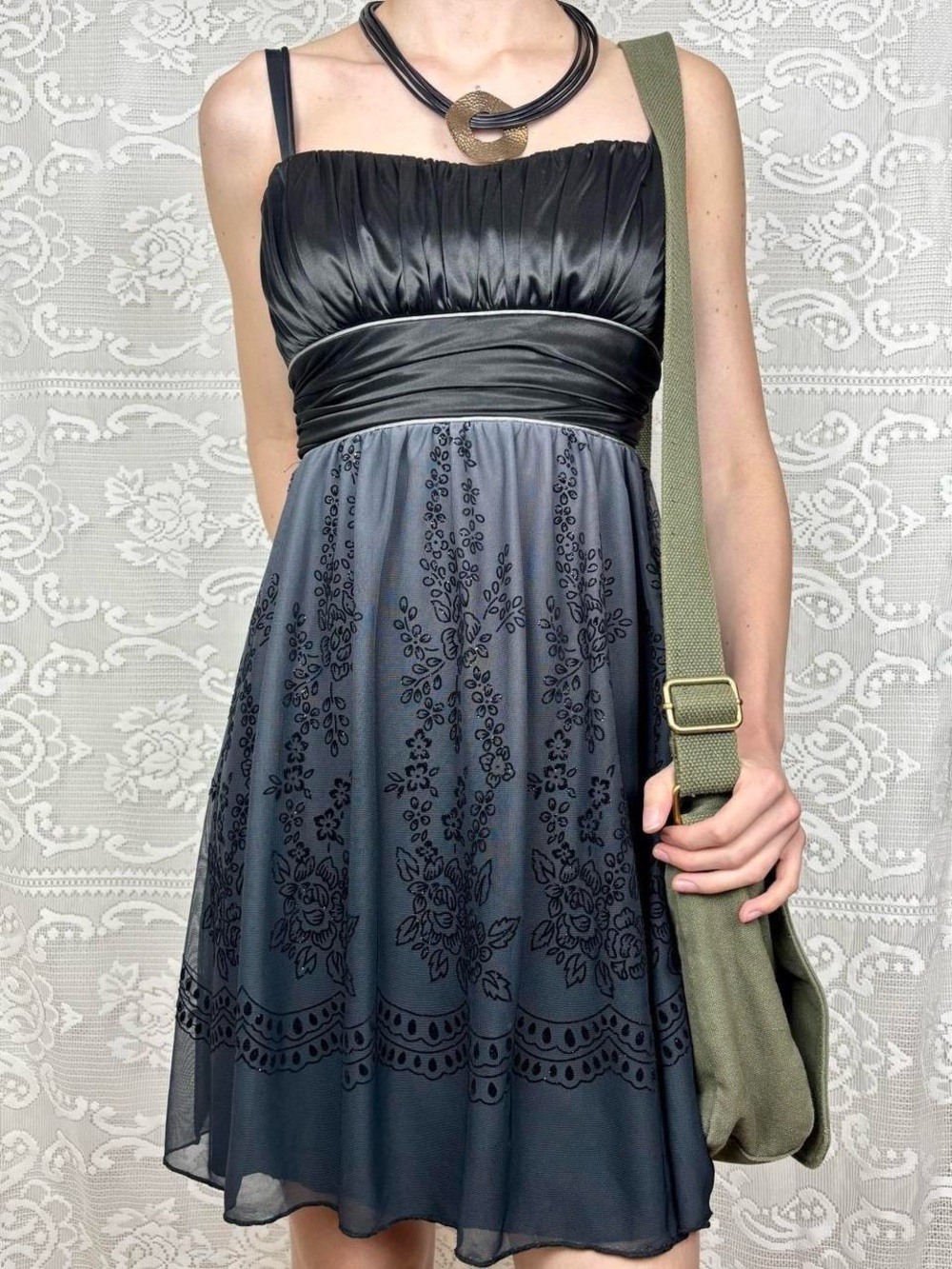 Vintage Y2K Fairycore Grunge Whimsygoth formal dress✨